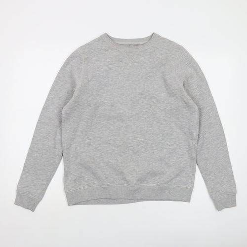 Fat Face Womens Grey Cotton Pullover Sweatshirt Size 12 Pullover