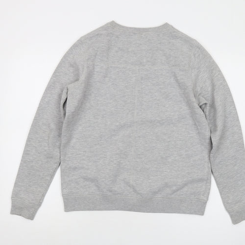 Fat Face Womens Grey Cotton Pullover Sweatshirt Size 12 Pullover