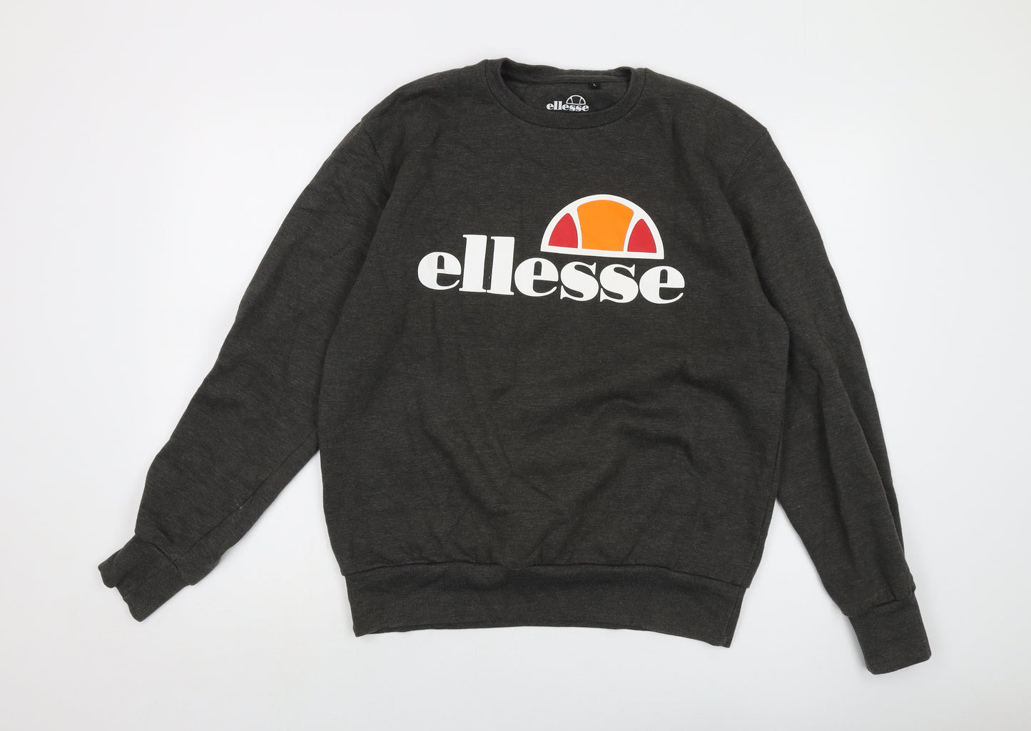 ellesse Mens Green Cotton Pullover Sweatshirt Size L - Logo