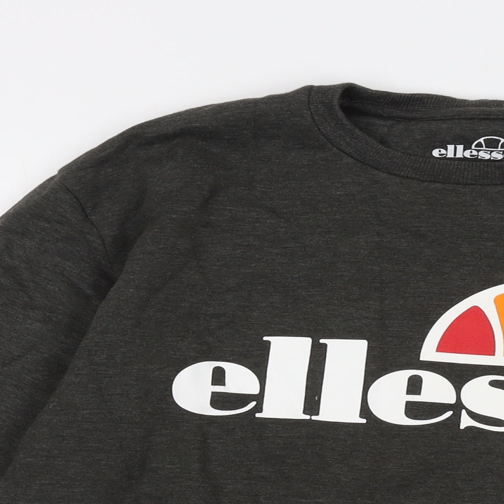 ellesse Mens Green Cotton Pullover Sweatshirt Size L - Logo