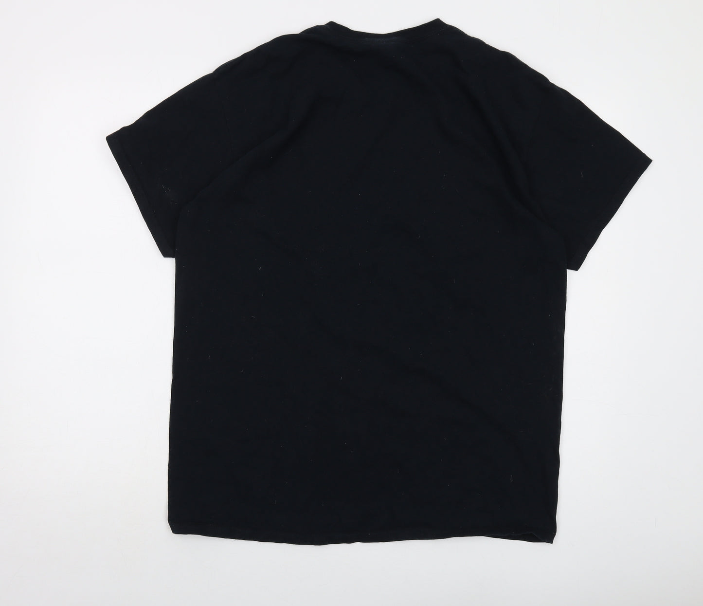 Billy Brag Mens Blue Cotton T-Shirt Size L Crew Neck