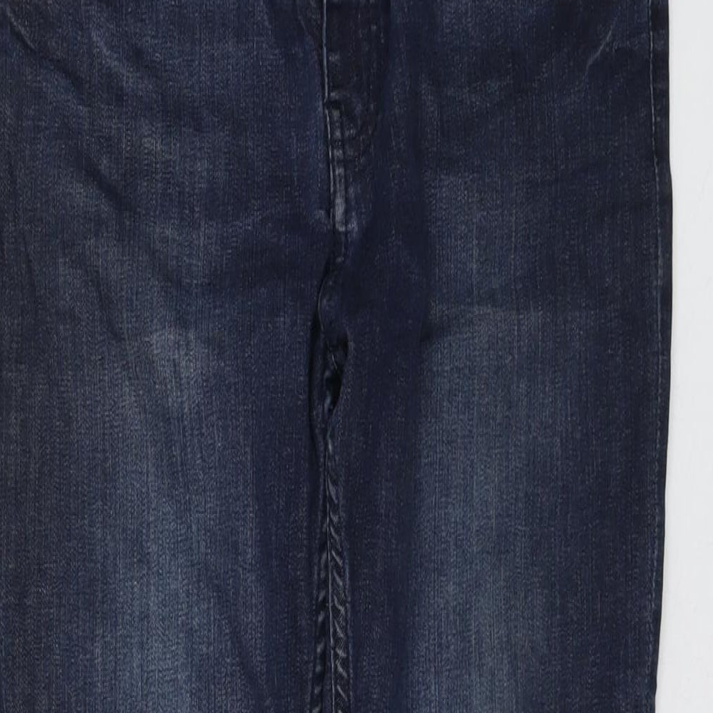 Digbeth Womens Blue Cotton Skinny Jeans Size 28 in L29 in Regular Button