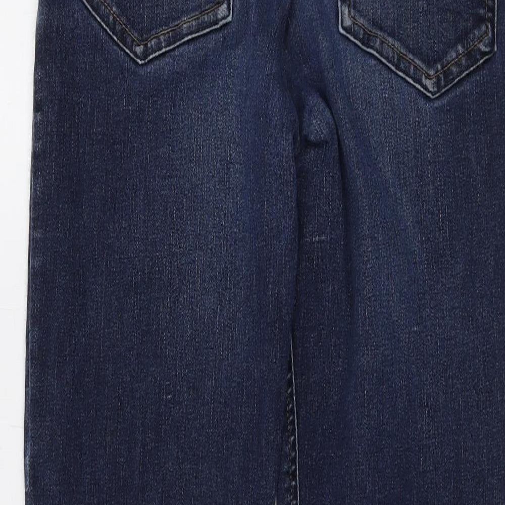 Jasper Conran Boys Blue Cotton Straight Jeans Size 14 Years Regular Button