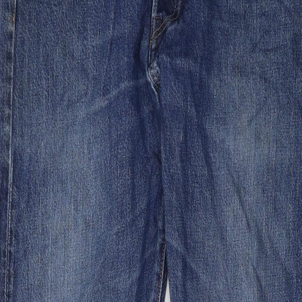 Levi's Mens Blue Cotton Straight Jeans Size 32 in L32 in Regular Button