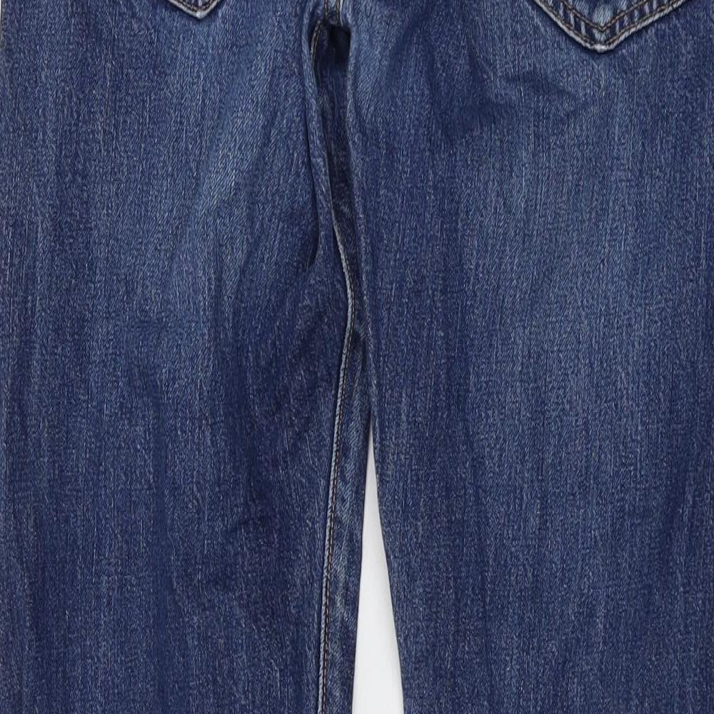 Levi's Mens Blue Cotton Straight Jeans Size 32 in L32 in Regular Button