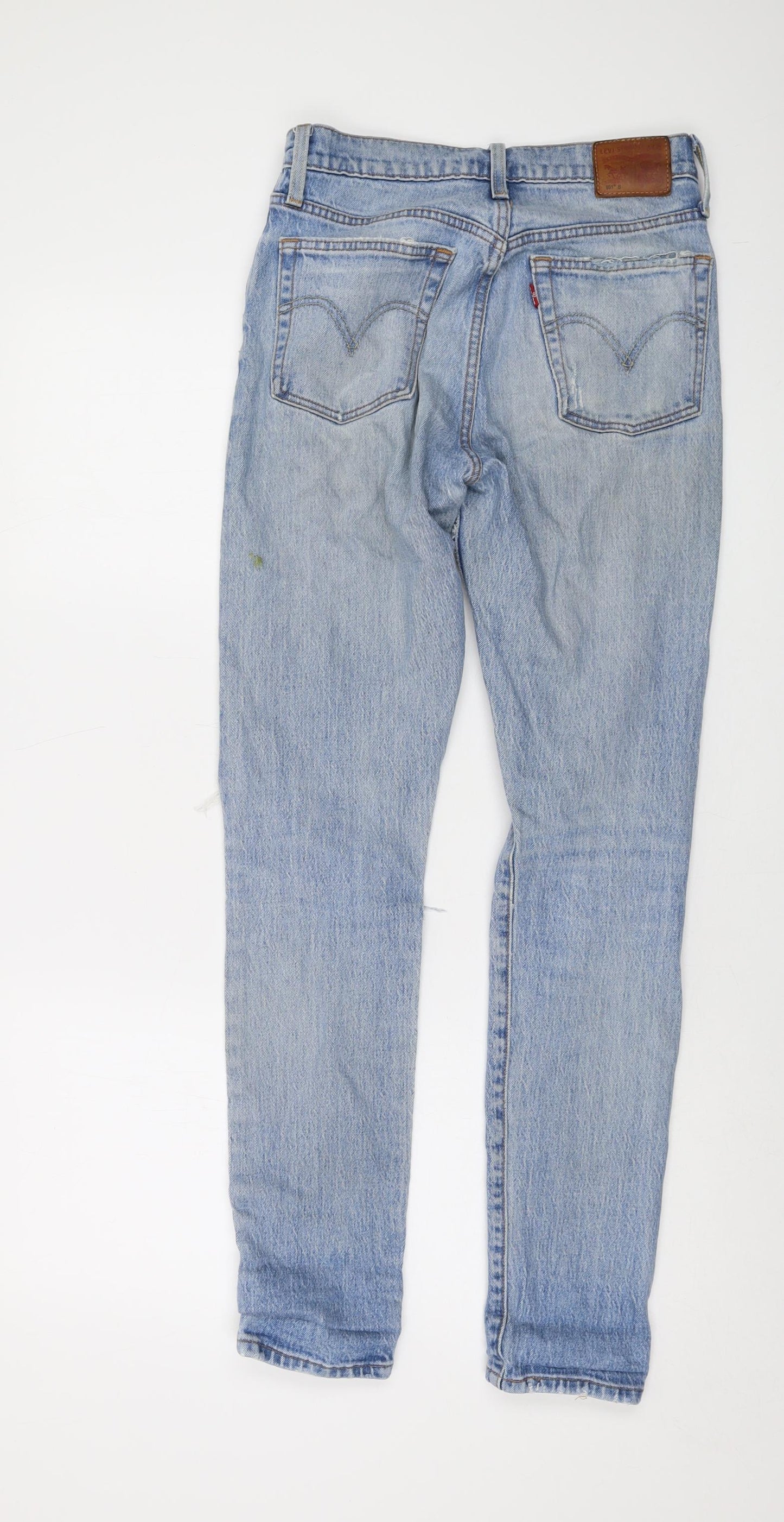 Levi's Womens Blue Cotton Mom Jeans Size 26 in L30 in Regular Button