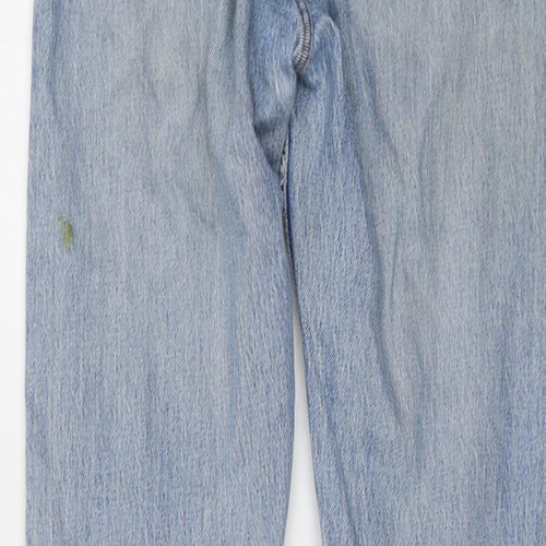 Levi's Womens Blue Cotton Mom Jeans Size 26 in L30 in Regular Button