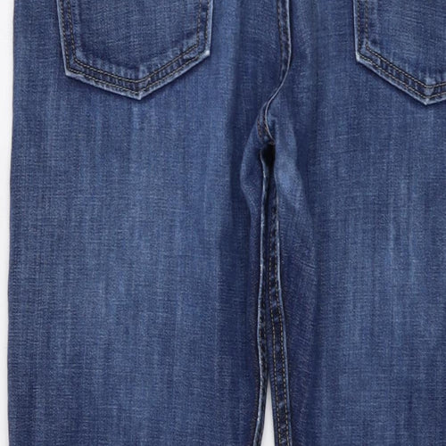 Levi's Mens Blue Cotton Straight Jeans Size 34 in L30 in Regular Button