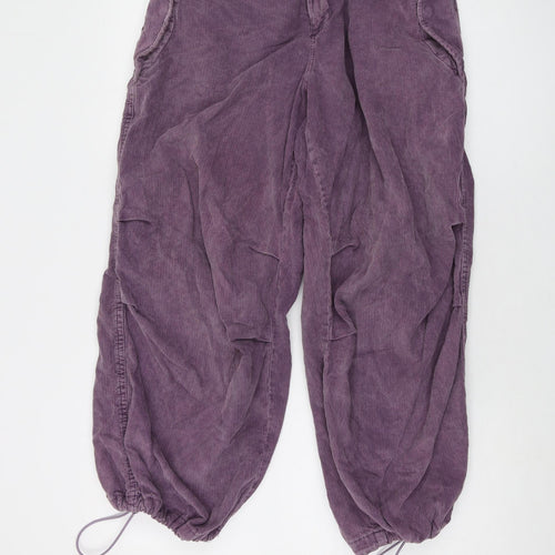 BDG Womens Purple Cotton Trousers Size M L26 in Regular Button