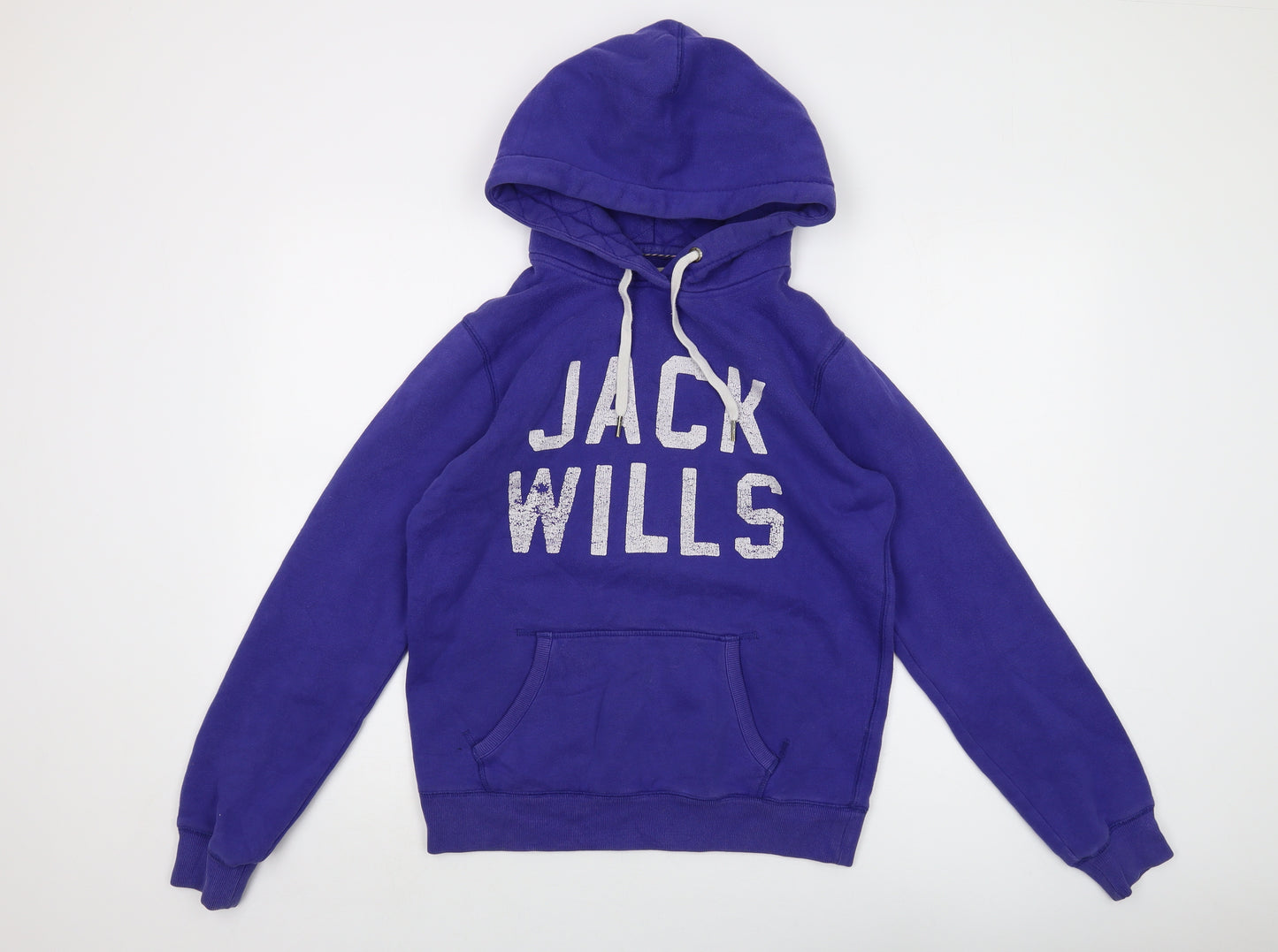 Jack Wills Womens Purple Cotton Pullover Hoodie Size 12 Pullover - Logo