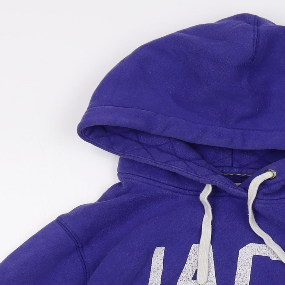 Jack Wills Womens Purple Cotton Pullover Hoodie Size 12 Pullover - Logo