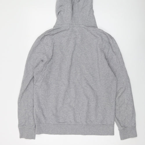 Levi's Mens Grey Cotton Pullover Hoodie Size M - Logo