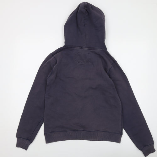 Jack Wills Boys Blue Cotton Pullover Hoodie Size 12 Years Pullover - Logo