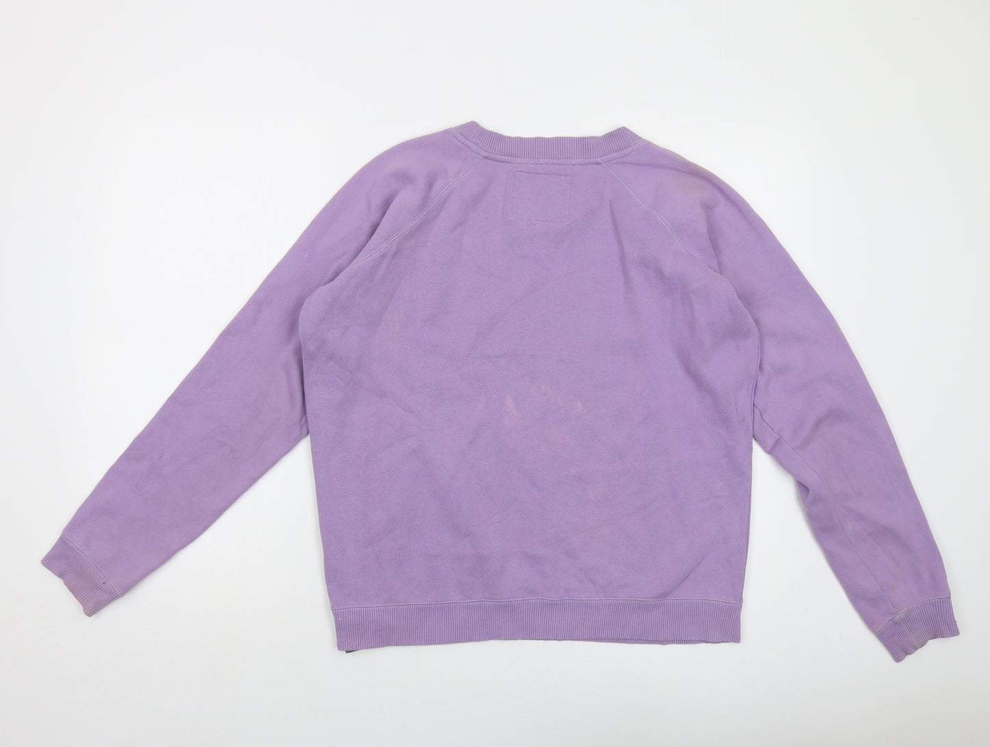 Jack Wills Womens Purple Cotton Pullover Sweatshirt Size 10 Pullover