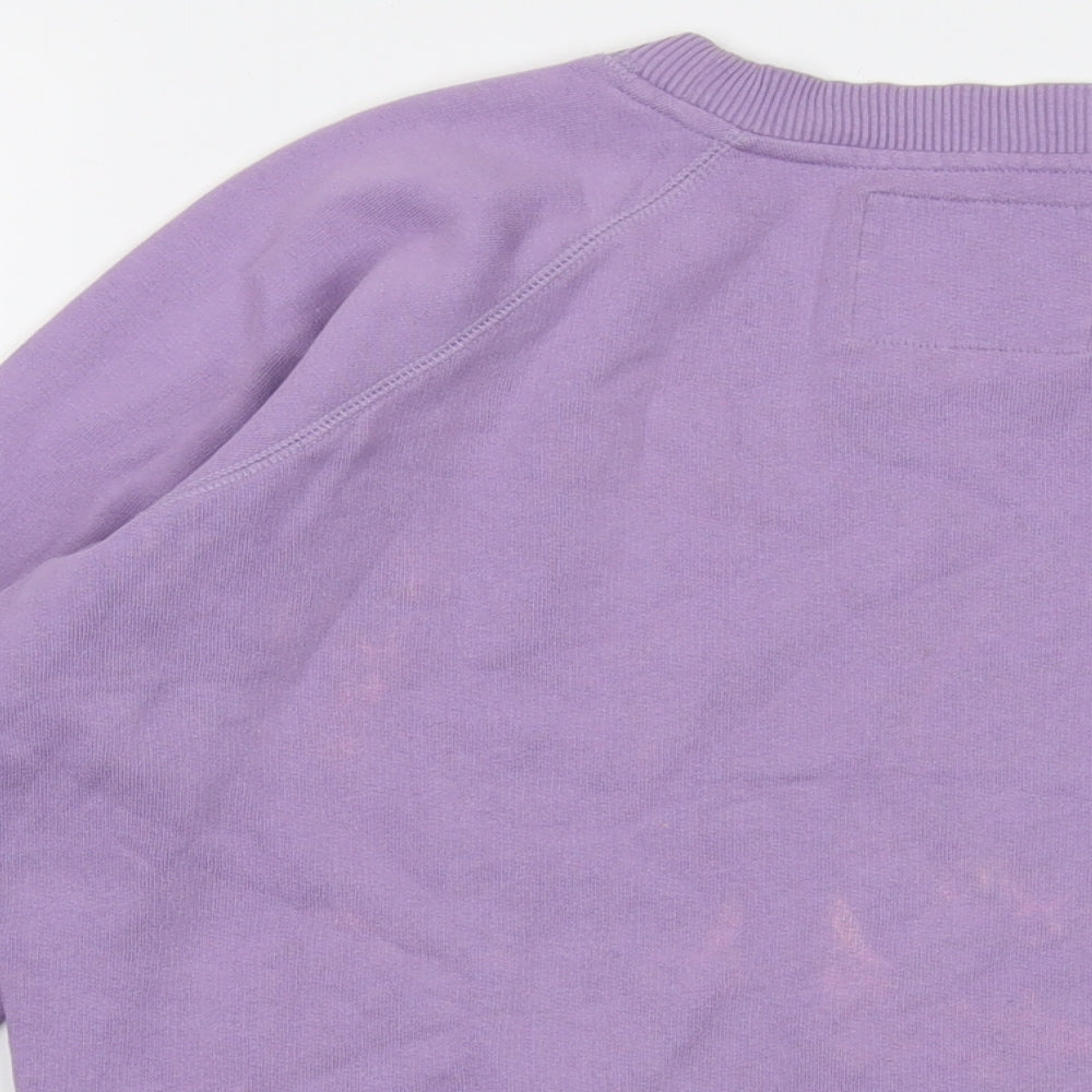 Jack Wills Womens Purple Cotton Pullover Sweatshirt Size 10 Pullover