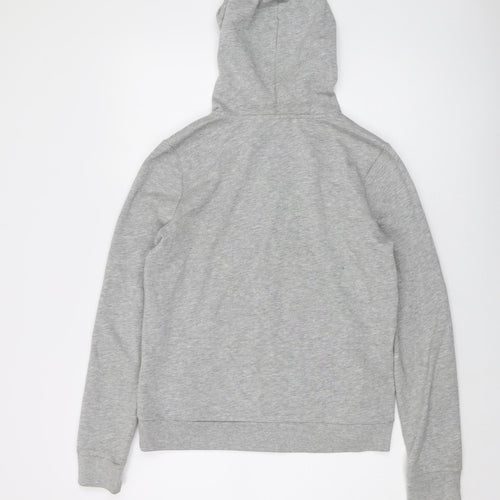 Gap Womens Grey Cotton Full Zip Hoodie Size S Zip - Logo