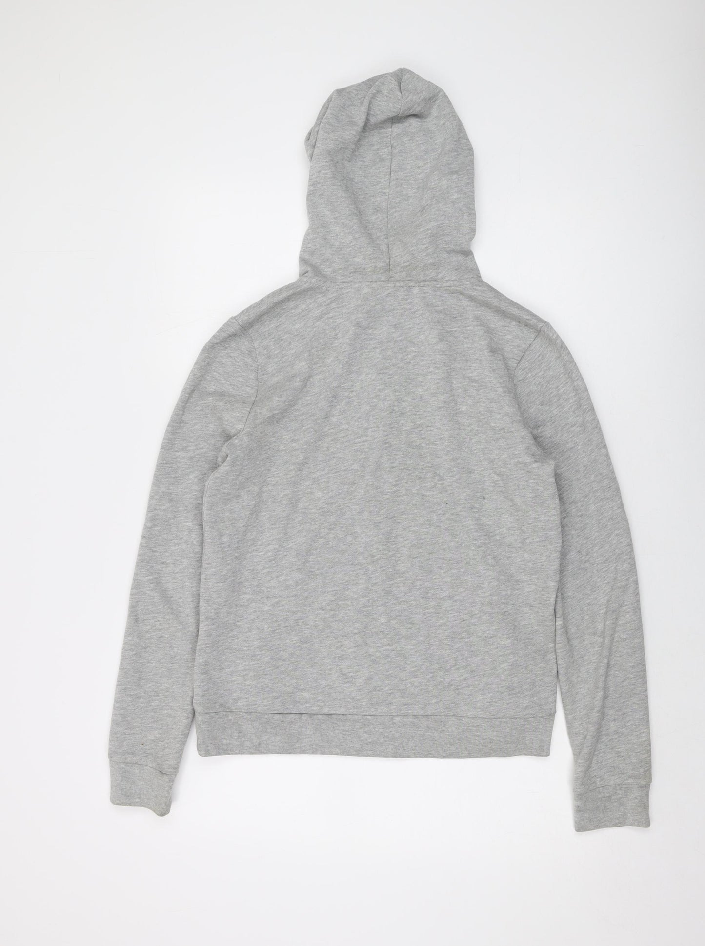 Gap Womens Grey Cotton Full Zip Hoodie Size S Zip - Logo