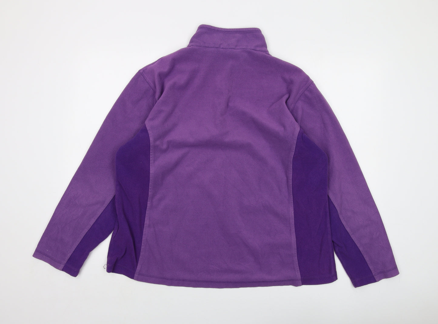 Regatta Womens Purple Polyester Pullover Sweatshirt Size 18 Zip