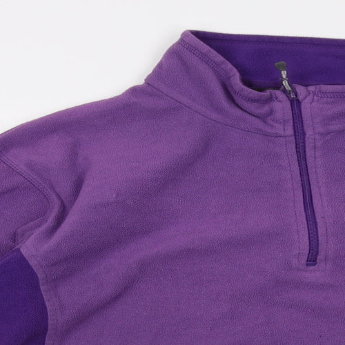 Regatta Womens Purple Polyester Pullover Sweatshirt Size 18 Zip