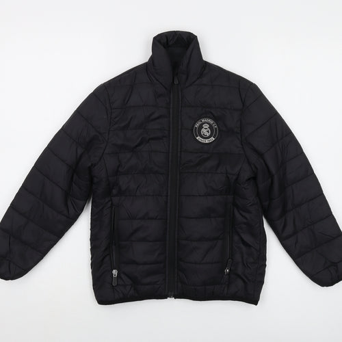 Real Madrid Boys Black Jacket Size 6 Years Zip
