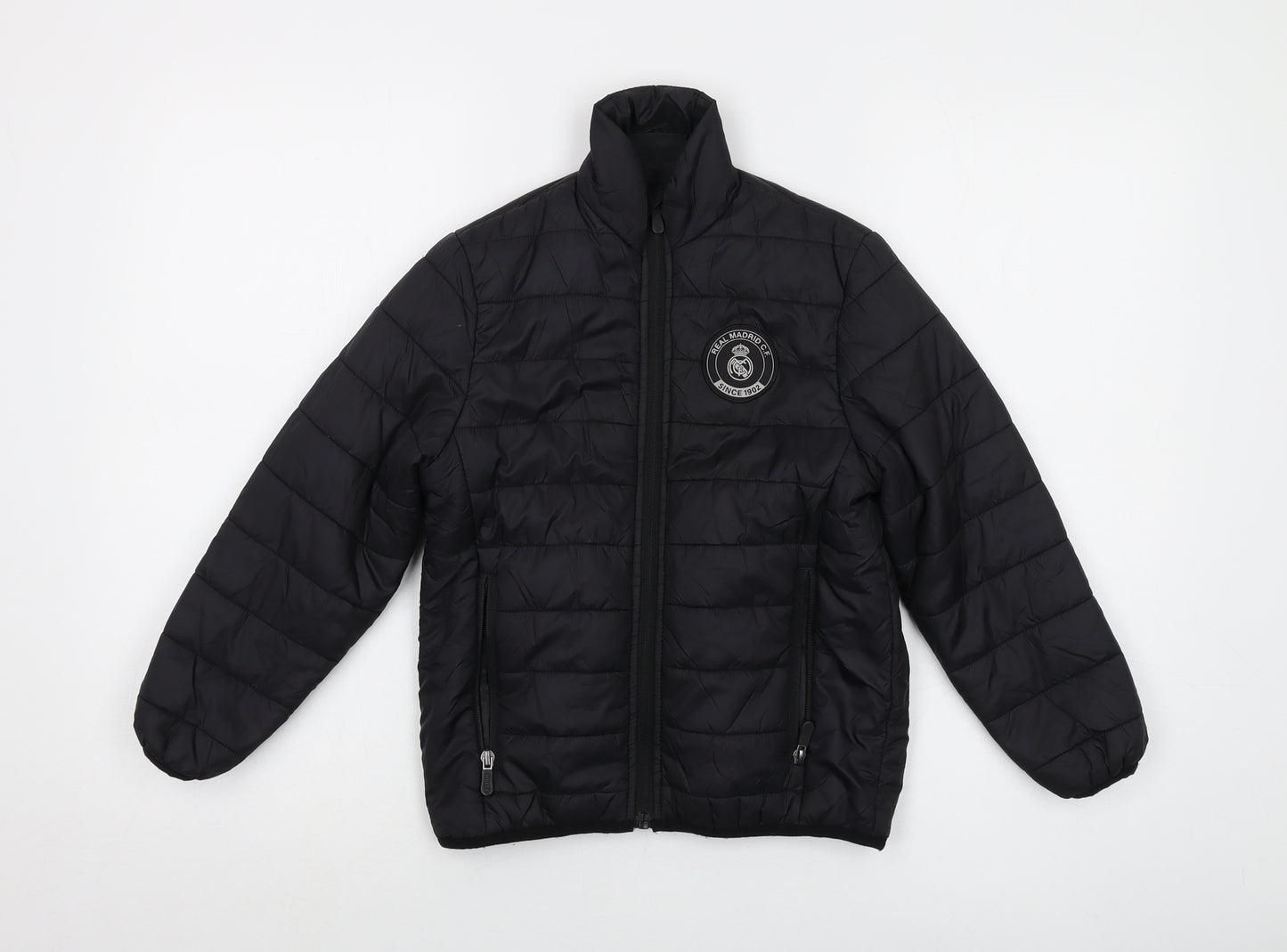 Real Madrid Boys Black Jacket Size 6 Years Zip