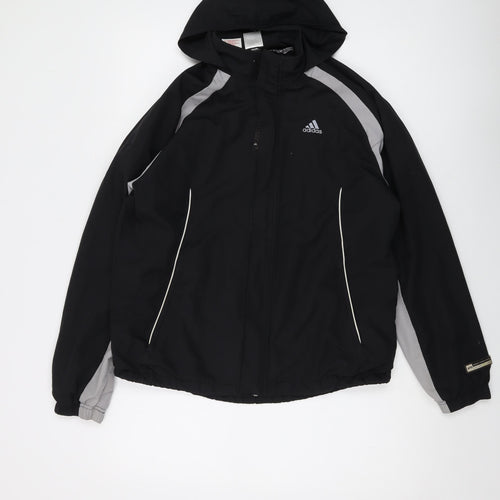 adidas Mens Black Jacket Size L Zip