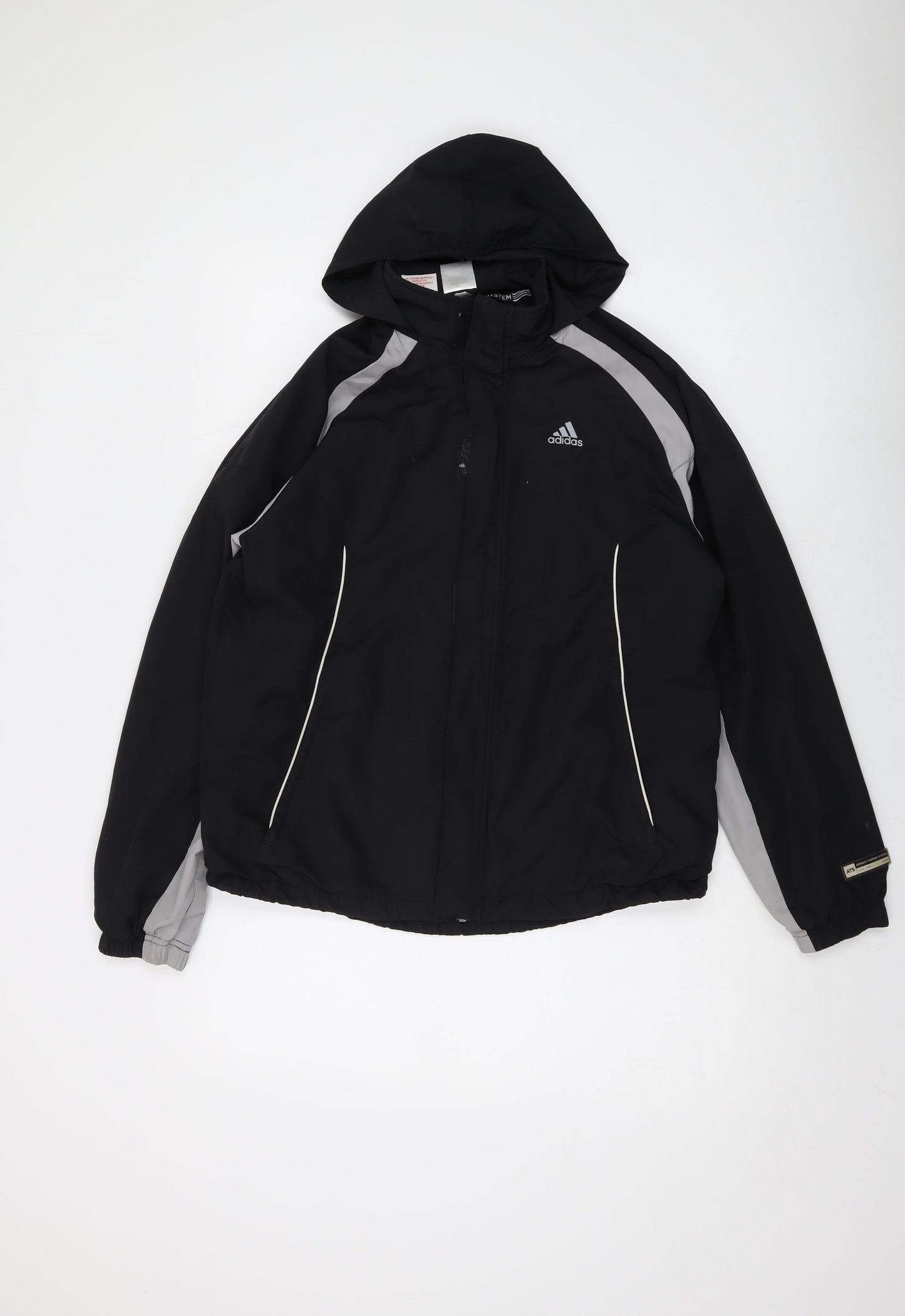 adidas Mens Black Jacket Size L Zip