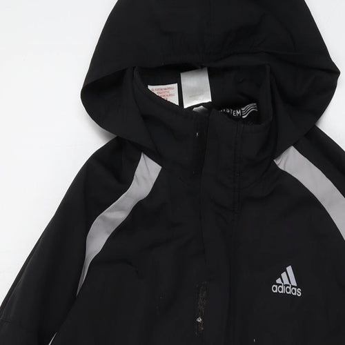 adidas Mens Black Jacket Size L Zip