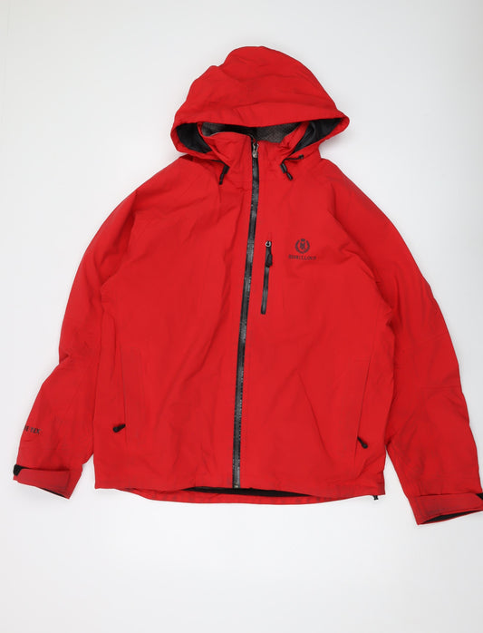 Henri Lloyd Mens Red Jacket Size L Zip