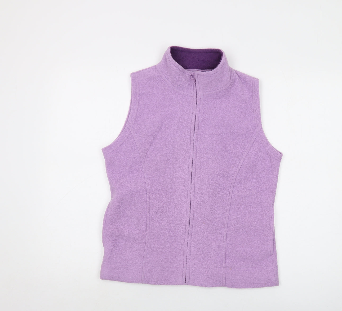 EWM Womens Purple Jacket Waistcoat Size 10 Zip