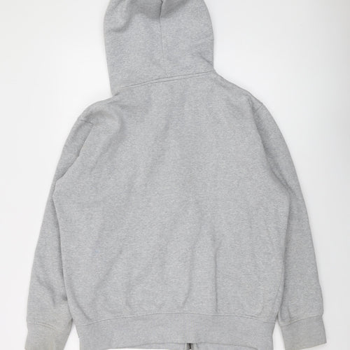 Celio Mens Grey Cotton Full Zip Hoodie Size L