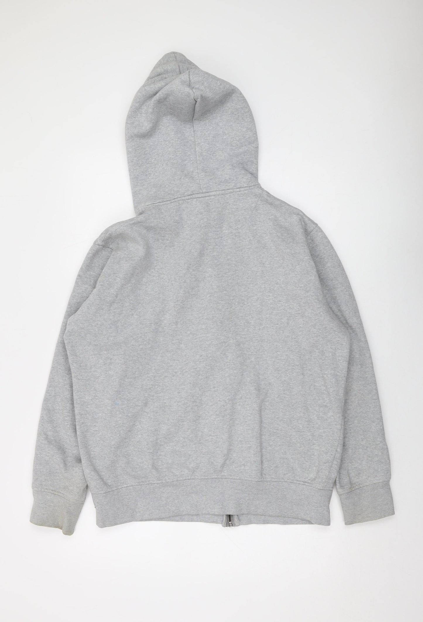 Celio Mens Grey Cotton Full Zip Hoodie Size L