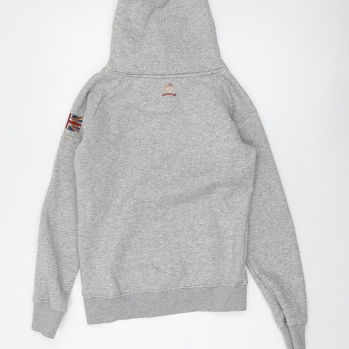 Aubrion Boys Grey Cotton Pullover Hoodie Size 13 Years Pullover