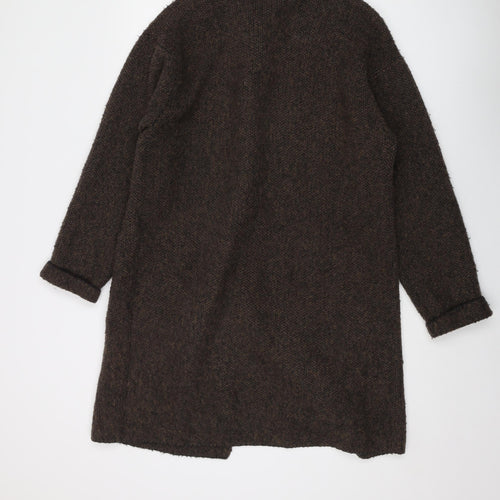 Uniqlo Womens Brown Round Neck Acrylic Cardigan Jumper Size M