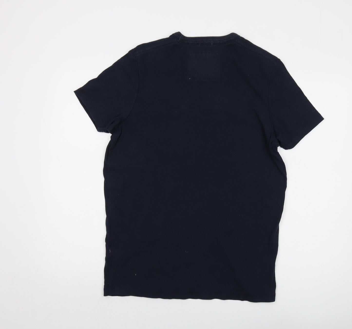 Abercrombie & Fitch Mens Blue Cotton T-Shirt Size L Crew Neck