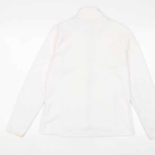 Marks and Spencer Womens White Jacket Size 12 Zip