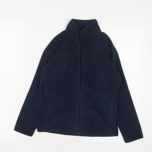 GOODMOVE Girls Blue Jacket Size 8-9 Years Zip
