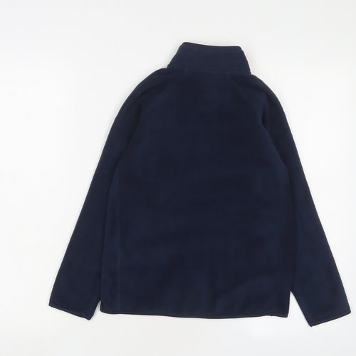 GOODMOVE Girls Blue Jacket Size 8-9 Years Zip