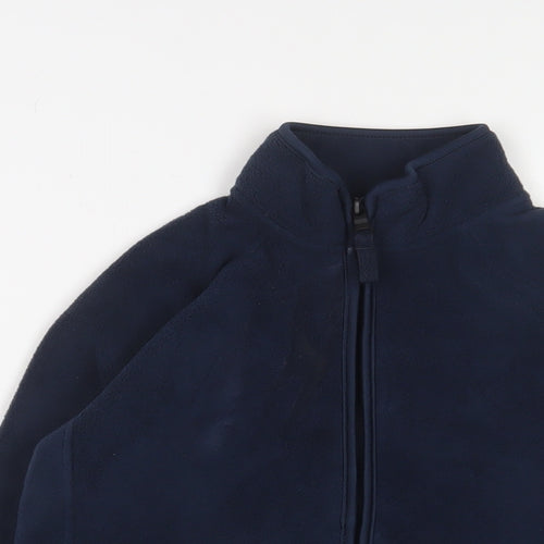 GOODMOVE Girls Blue Jacket Size 8-9 Years Zip