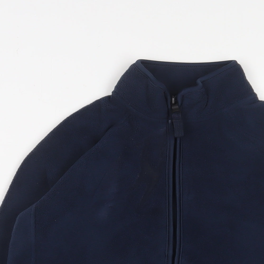 GOODMOVE Girls Blue Jacket Size 8-9 Years Zip