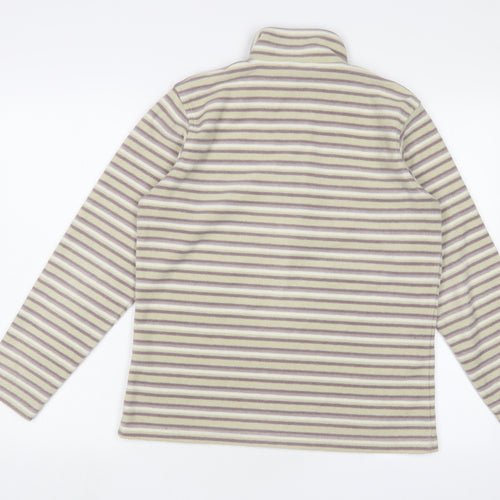 Craghoppers Womens Multicoloured Striped Polyester Pullover Sweatshirt Size 10 Zip