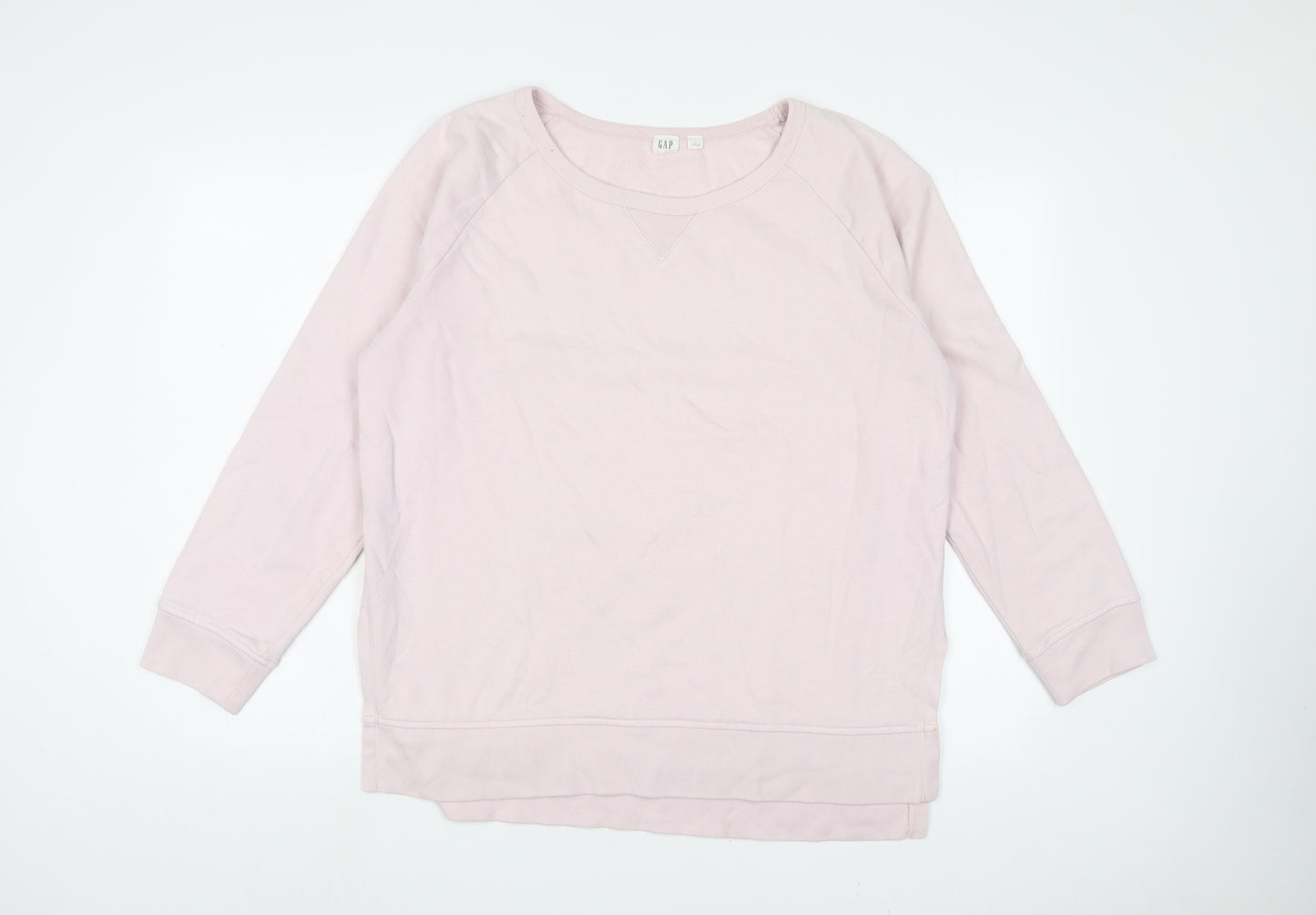 Gap Womens Pink Cotton Pullover Sweatshirt Size L Pullover