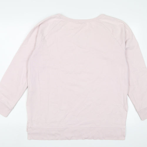 Gap Womens Pink Cotton Pullover Sweatshirt Size L Pullover