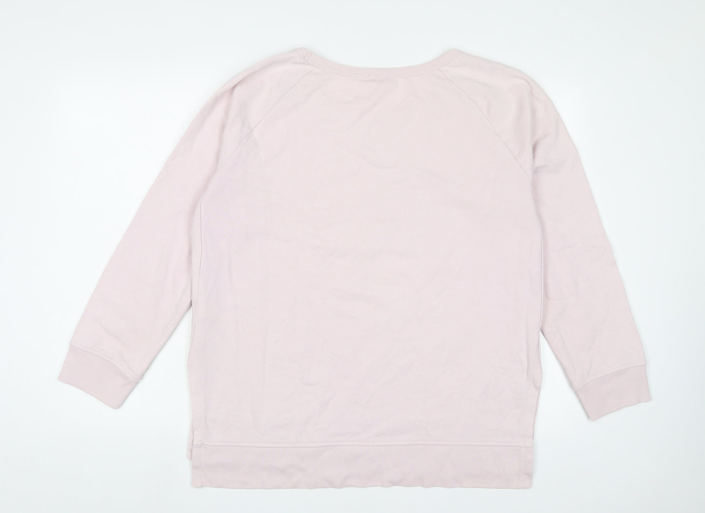 Gap Womens Pink Cotton Pullover Sweatshirt Size L Pullover