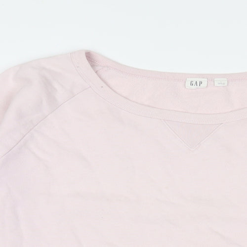 Gap Womens Pink Cotton Pullover Sweatshirt Size L Pullover