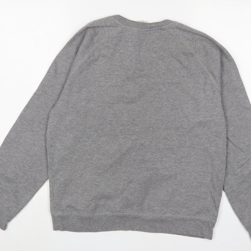 Topman Mens Grey Cotton Pullover Sweatshirt Size S