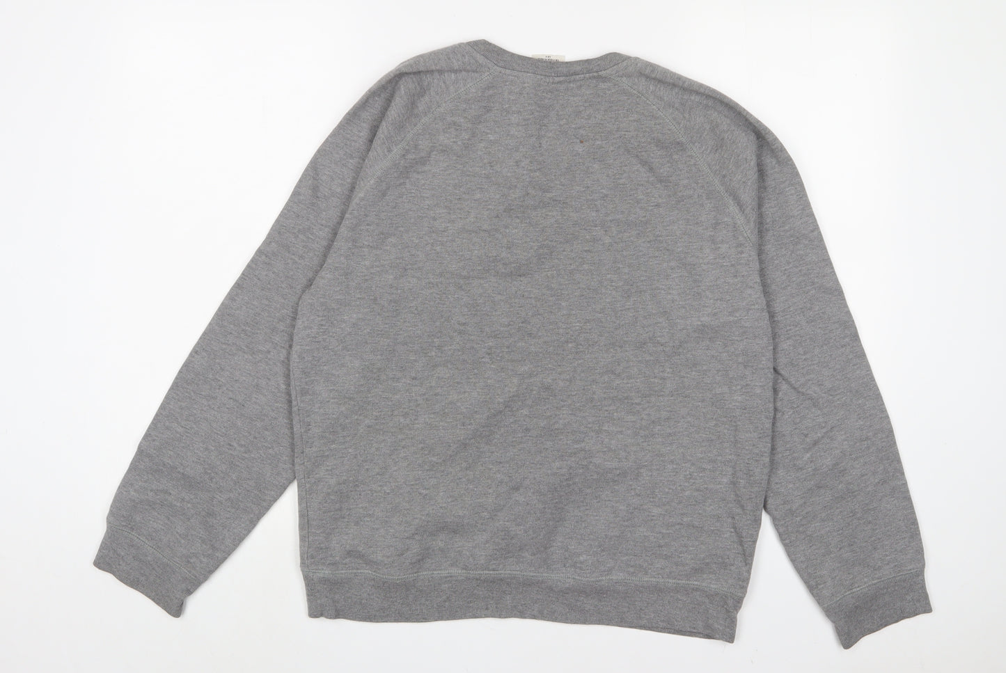 Topman Mens Grey Cotton Pullover Sweatshirt Size S