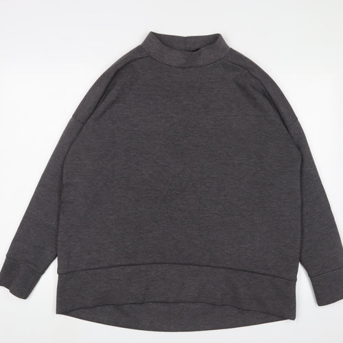 New Look Womens Grey Polyester Pullover Sweatshirt Size 12 Pullover