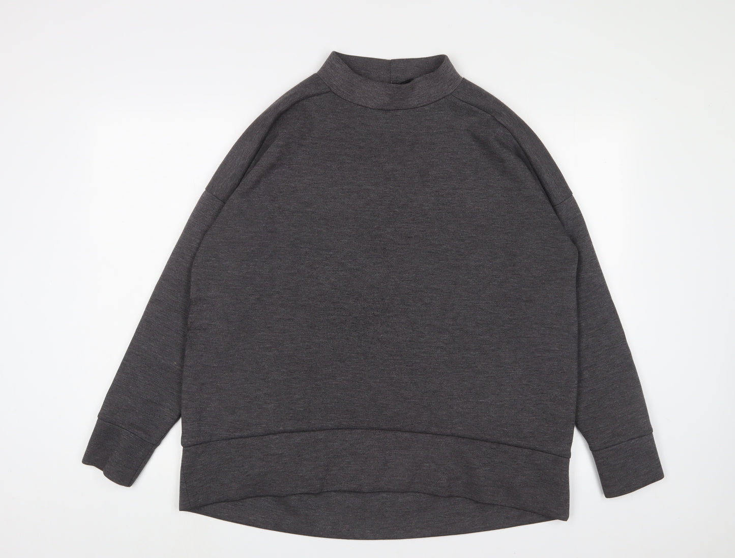 New Look Womens Grey Polyester Pullover Sweatshirt Size 12 Pullover