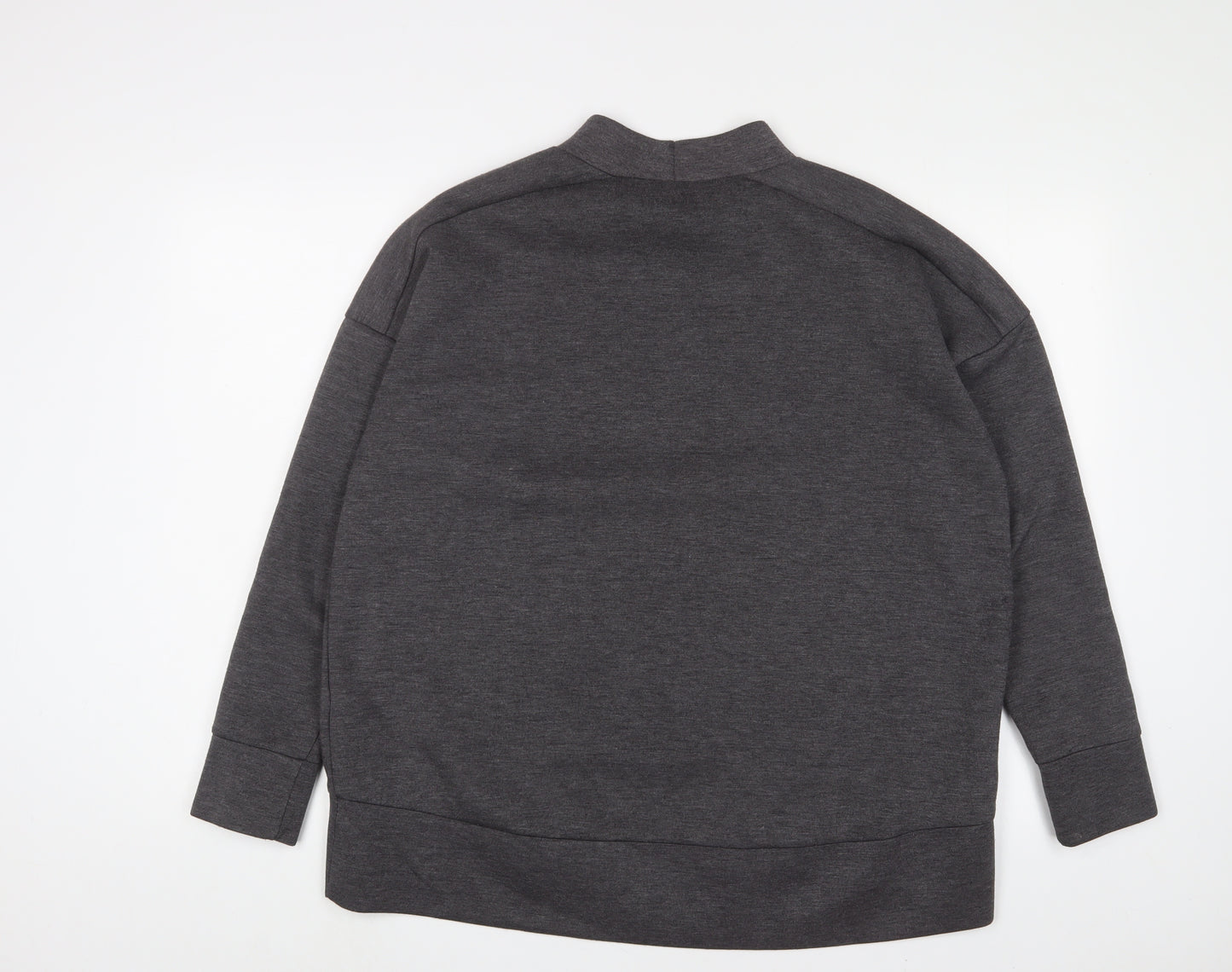 New Look Womens Grey Polyester Pullover Sweatshirt Size 12 Pullover